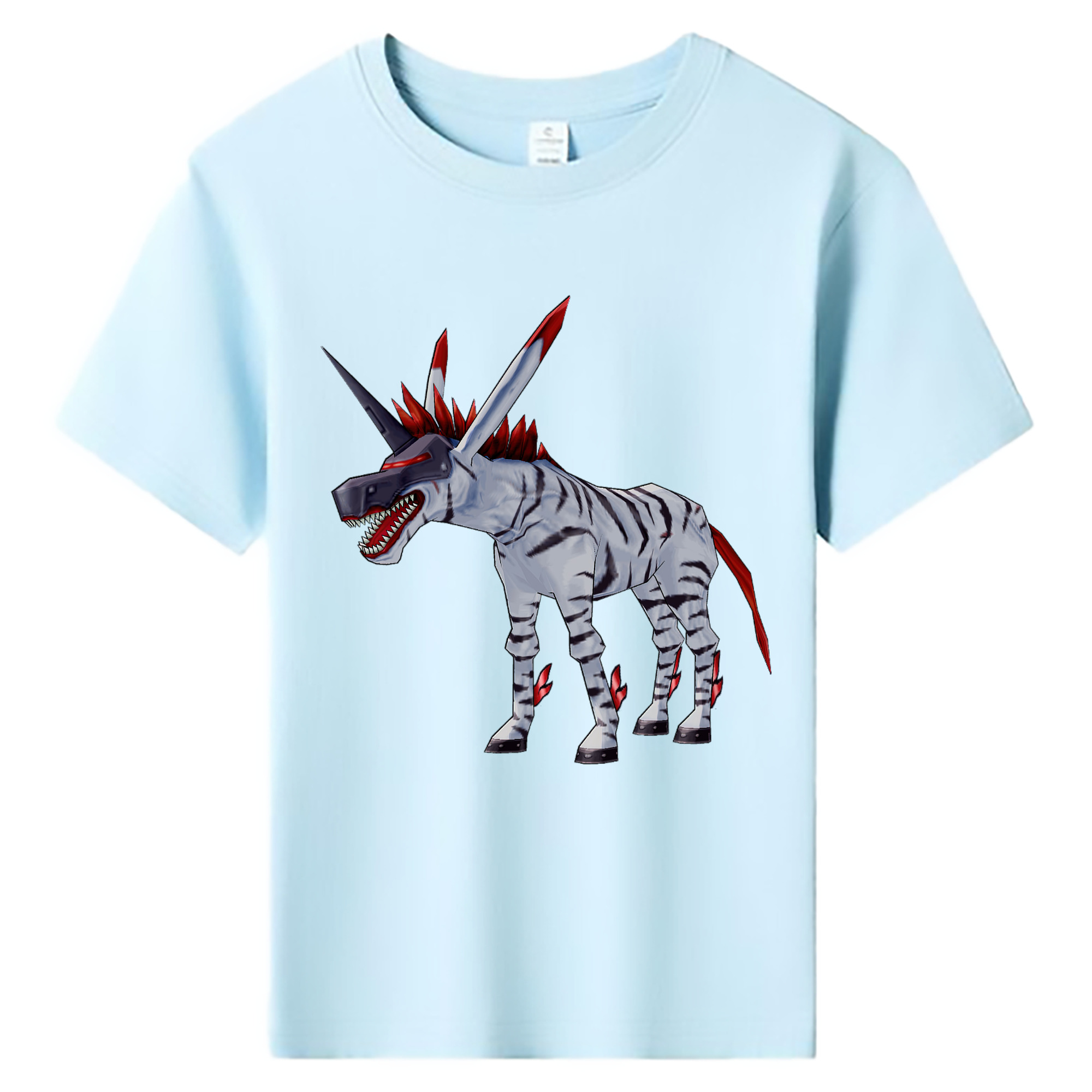 （画像用） Digimon デジタルモンスター/デジモン 綿100％キッズTシャツ（フロントプリント）
